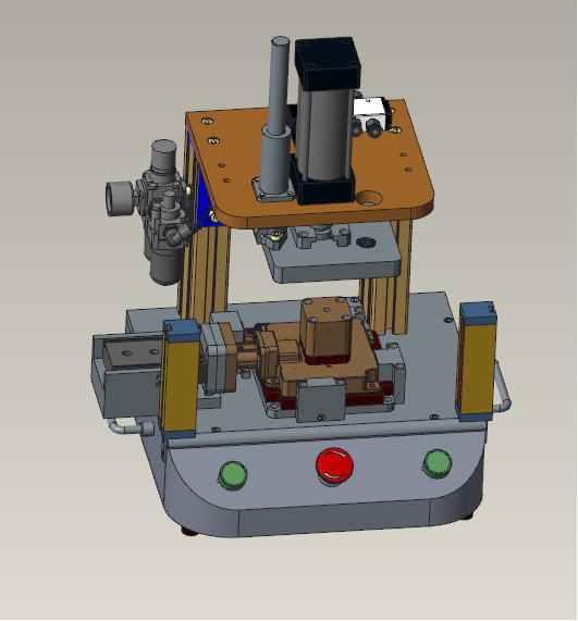 压铸件气密性测试仪3d设计图